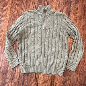 Polo Ralph Lauren quarter zip rope nautical sweater size medium